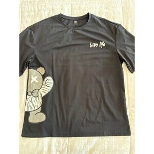 Manfinity Tee NWOT Men’s XL Black/ Love Life Teddy Bear